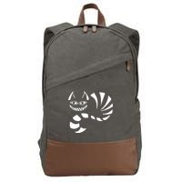 Cheshire Cat Alice In Wonderland Funny Cotton Canvas Backpack