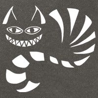 Cheshire Cat Alice In Wonderland Funny Cotton Canvas Backpack