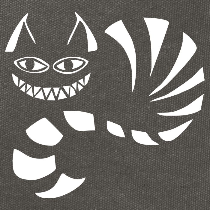 Cheshire Cat Alice In Wonderland Funny Cotton Canvas Backpack