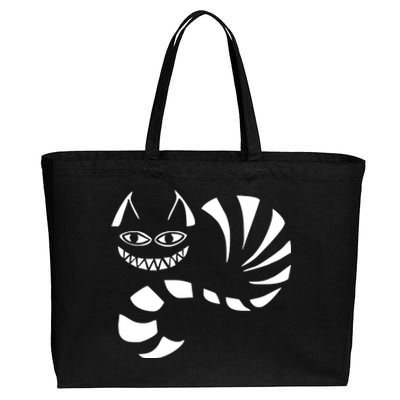 Cheshire Cat Alice In Wonderland Funny Cotton Canvas Jumbo Tote