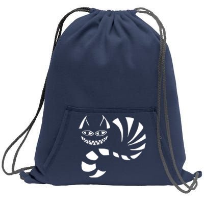 Cheshire Cat Alice In Wonderland Funny Sweatshirt Cinch Pack Bag