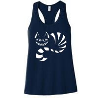 Cheshire Cat Alice In Wonderland Funny Women's Racerback Tank