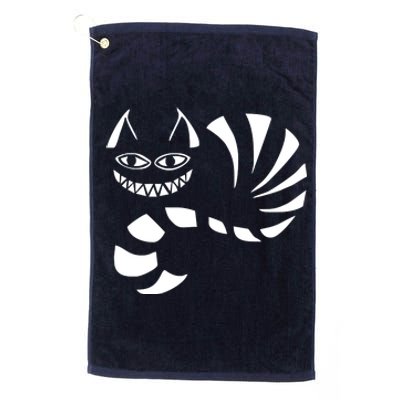 Cheshire Cat Alice In Wonderland Funny Platinum Collection Golf Towel