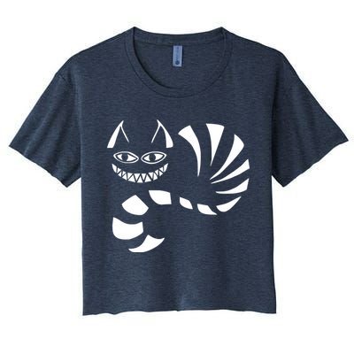 Cheshire Cat Alice In Wonderland Funny Crop Top