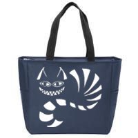 Cheshire Cat Alice In Wonderland Funny Zip Tote Bag