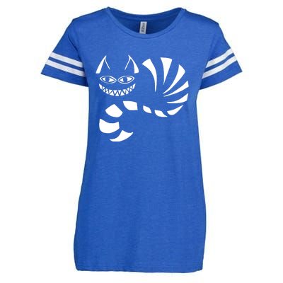 Cheshire Cat Alice In Wonderland Funny Enza Ladies Jersey Football T-Shirt