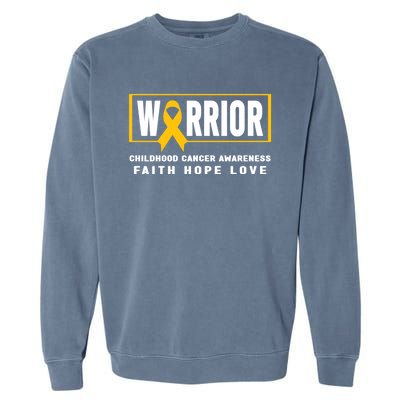 Childhood Cancer Awareness Meaningful Gift Great Gift Hood Cancer Warrior Gift Garment-Dyed Sweatshirt