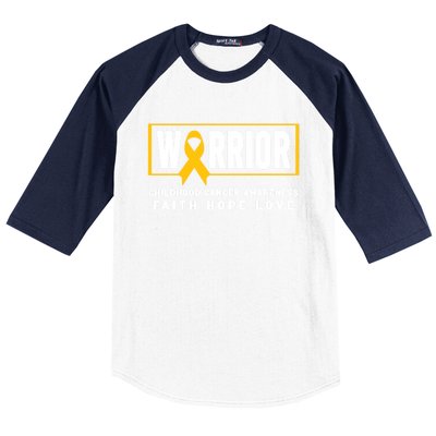 Childhood Cancer Awareness Meaningful Gift Great Gift Hood Cancer Warrior Gift Baseball Sleeve Shirt