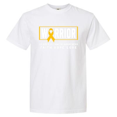 Childhood Cancer Awareness Meaningful Gift Great Gift Hood Cancer Warrior Gift Garment-Dyed Heavyweight T-Shirt