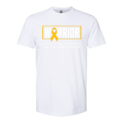 Childhood Cancer Awareness Meaningful Gift Great Gift Hood Cancer Warrior Gift Softstyle CVC T-Shirt