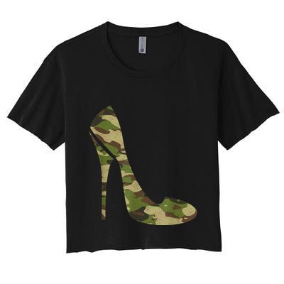 Cool Camouflage Art For Girl Camo Clothes Costume Camo Crop Top