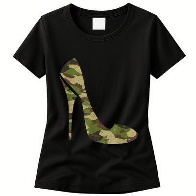 Cool Camouflage Art For Girl Camo Clothes Costume Camo Womens T-Shirt