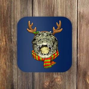 Christmas Crocodile Alligator Santa Clause Reindeer Xmas Coaster