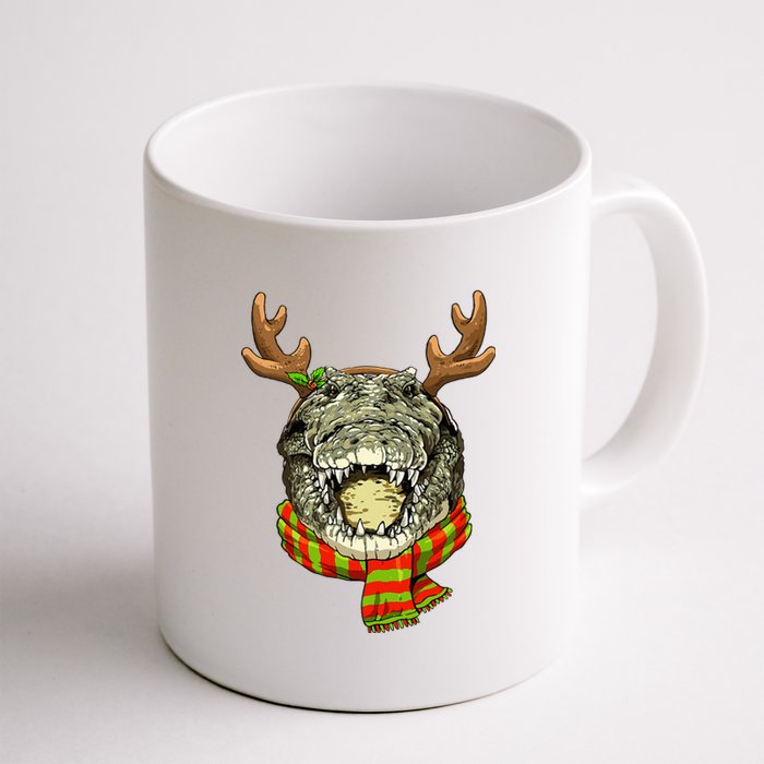 Christmas Crocodile Alligator Santa Clause Reindeer Xmas Coffee Mug