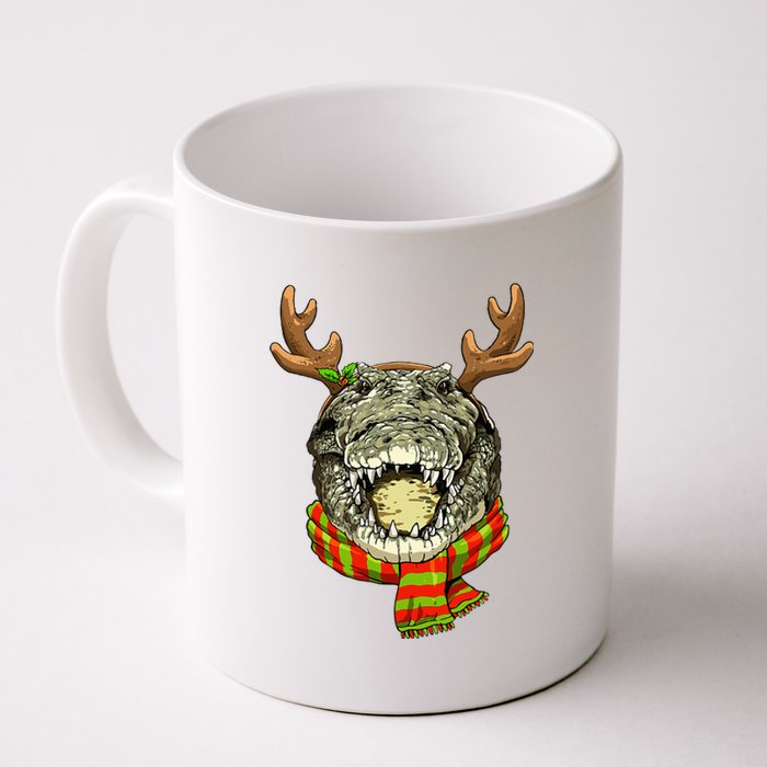 Christmas Crocodile Alligator Santa Clause Reindeer Xmas Coffee Mug