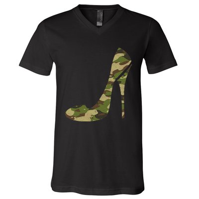 Cool Camouflage Art For Girl Camo Clothes V-Neck T-Shirt