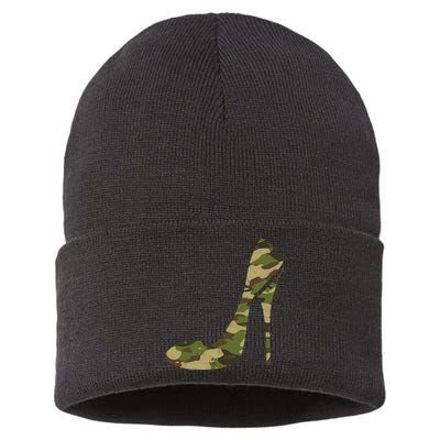 Cool Camouflage Art For Girl Camo Clothes Sustainable Knit Beanie