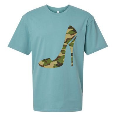 Cool Camouflage Art For Girl Camo Clothes Sueded Cloud Jersey T-Shirt