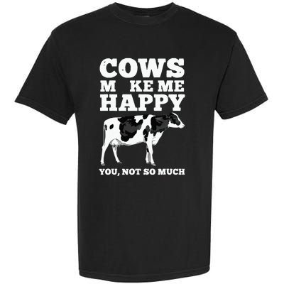 Cool Cow Art For Cow Farmer Dairy Cows Farm Animal Garment-Dyed Heavyweight T-Shirt