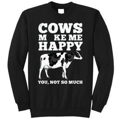 Cool Cow Art For Cow Farmer Dairy Cows Farm Animal Sweatshirt