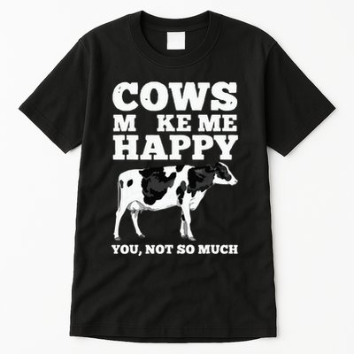 Cool Cow Art For Cow Farmer Dairy Cows Farm Animal Tall T-Shirt