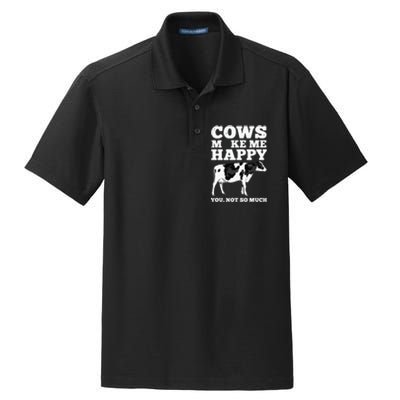 Cool Cow Art For Cow Farmer Dairy Cows Farm Animal Dry Zone Grid Polo