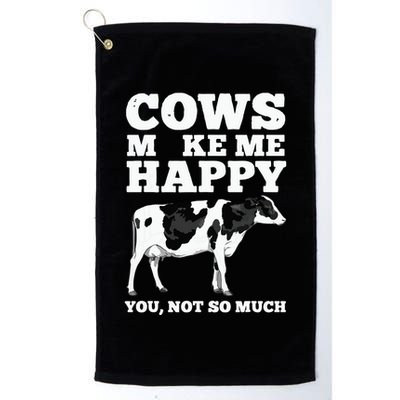 Cool Cow Art For Cow Farmer Dairy Cows Farm Animal Golf Towel