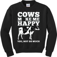 Cool Cow Art For Cow Farmer Dairy Cows Farm Animal Kids Sweatshirt