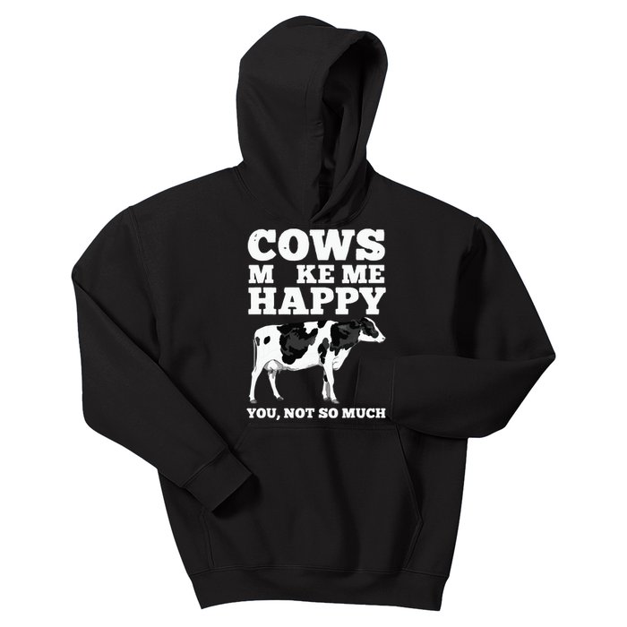 Cool Cow Art For Cow Farmer Dairy Cows Farm Animal Kids Hoodie