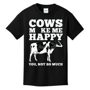 Cool Cow Art For Cow Farmer Dairy Cows Farm Animal Kids T-Shirt