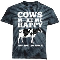 Cool Cow Art For Cow Farmer Dairy Cows Farm Animal Kids Tie-Dye T-Shirt