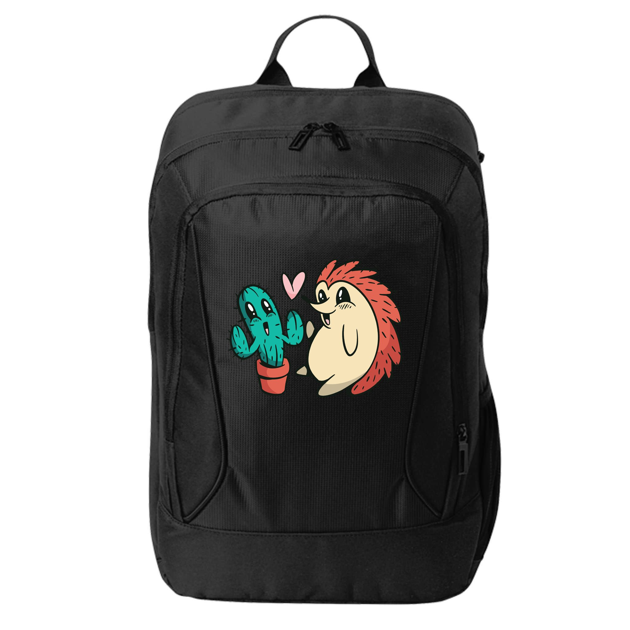 Cute Cactus And Hedgehog City Backpack