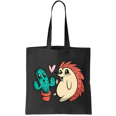 Cute Cactus And Hedgehog Bag