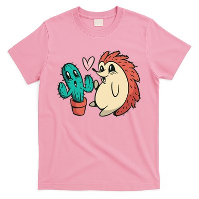 Cute Cactus And Hedgehog T-Shirt