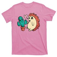 Cute Cactus And Hedgehog T-Shirt