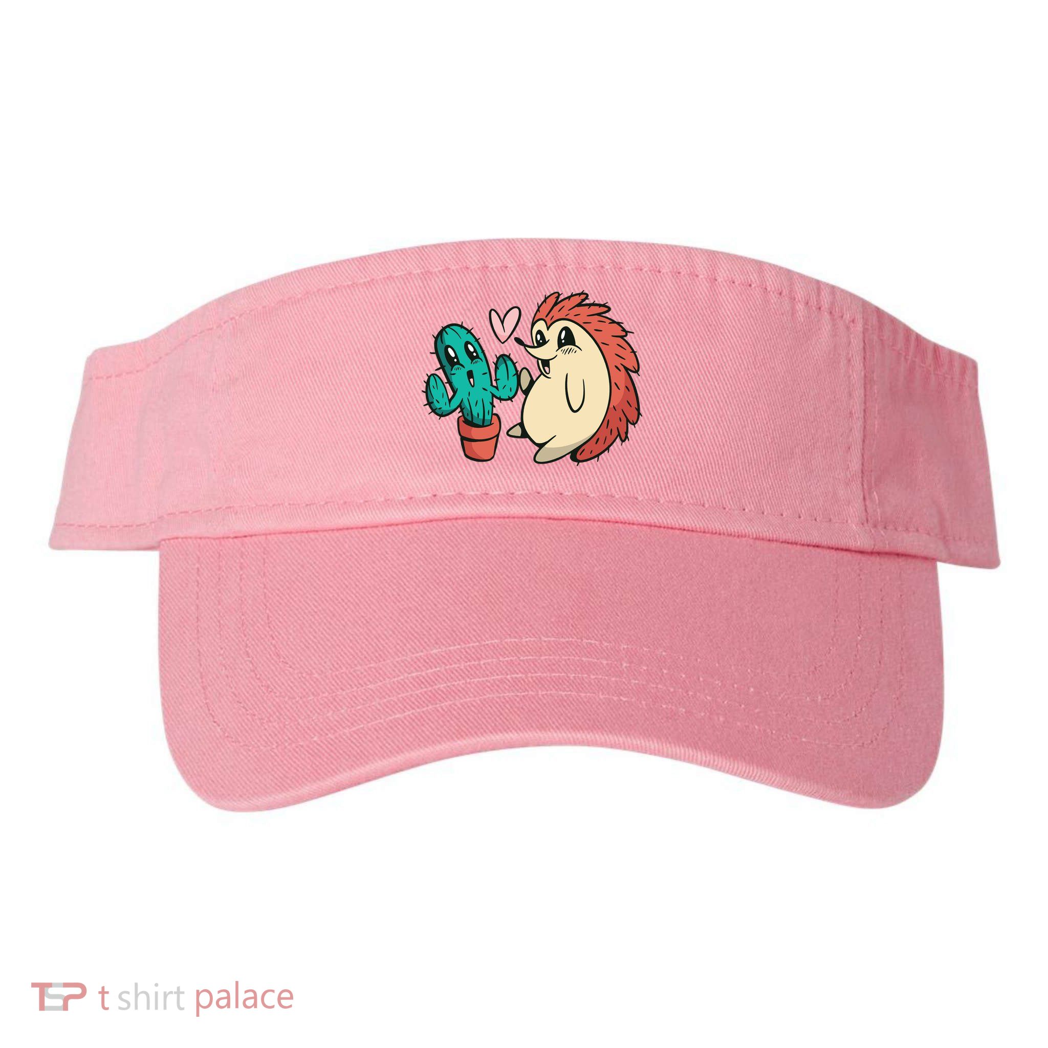 Cute Cactus And Hedgehog Visor