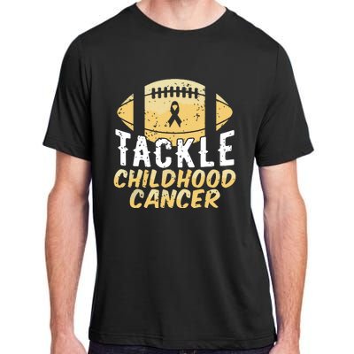 Childhood Cancer Awareness Tackle Childhood Cancer Football Adult ChromaSoft Performance T-Shirt