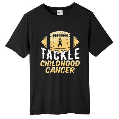 Childhood Cancer Awareness Tackle Childhood Cancer Football Tall Fusion ChromaSoft Performance T-Shirt