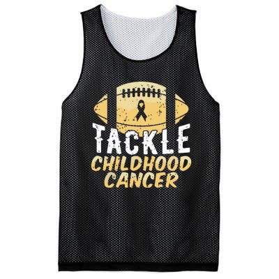 Childhood Cancer Awareness Tackle Childhood Cancer Football Mesh Reversible Basketball Jersey Tank