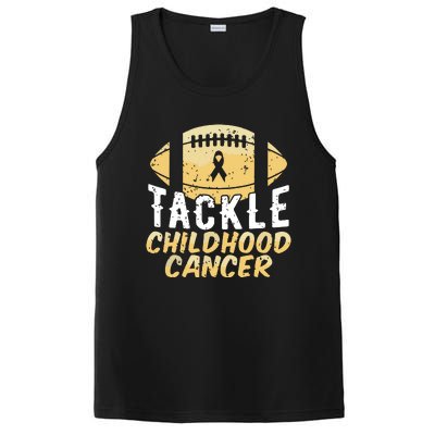 Childhood Cancer Awareness Tackle Childhood Cancer Football PosiCharge Competitor Tank