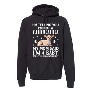 Cute Chihuahua Art For Women Mom Dog Breed Chihuahua Lovers Premium Hoodie