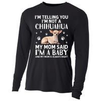 Cute Chihuahua Art For Women Mom Dog Breed Chihuahua Lovers Cooling Performance Long Sleeve Crew