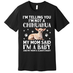 Cute Chihuahua Art For Women Mom Dog Breed Chihuahua Lovers Premium T-Shirt