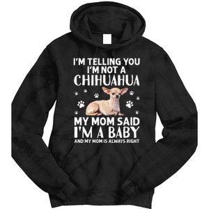 Cute Chihuahua Art For Women Mom Dog Breed Chihuahua Lovers Tie Dye Hoodie