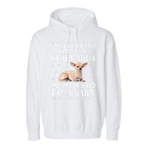 Cute Chihuahua Art For Women Mom Dog Breed Chihuahua Lovers Garment-Dyed Fleece Hoodie