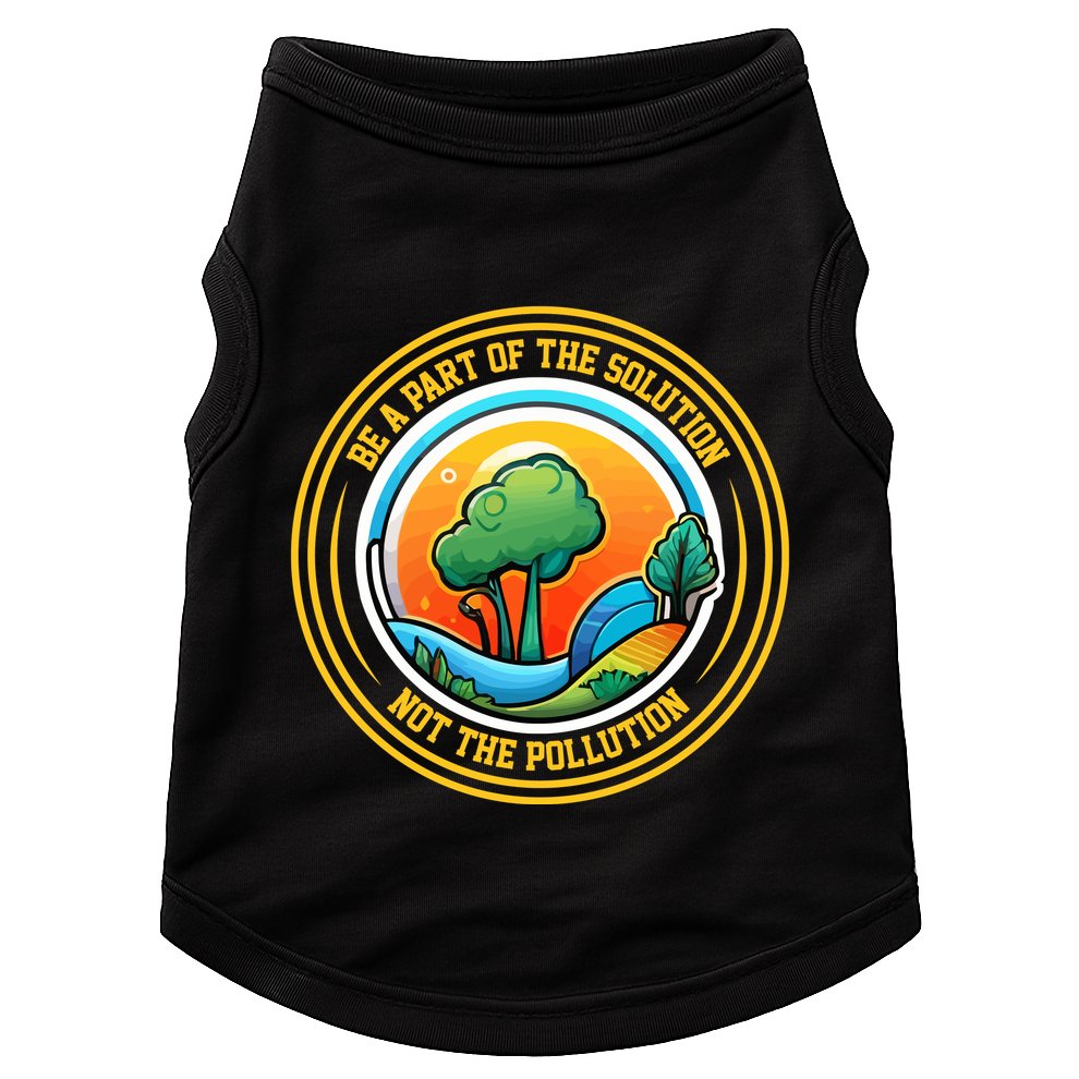 Climate Change Awareness Emblem Doggie Tank