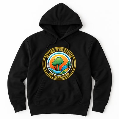 Climate Change Awareness Emblem Hoodie