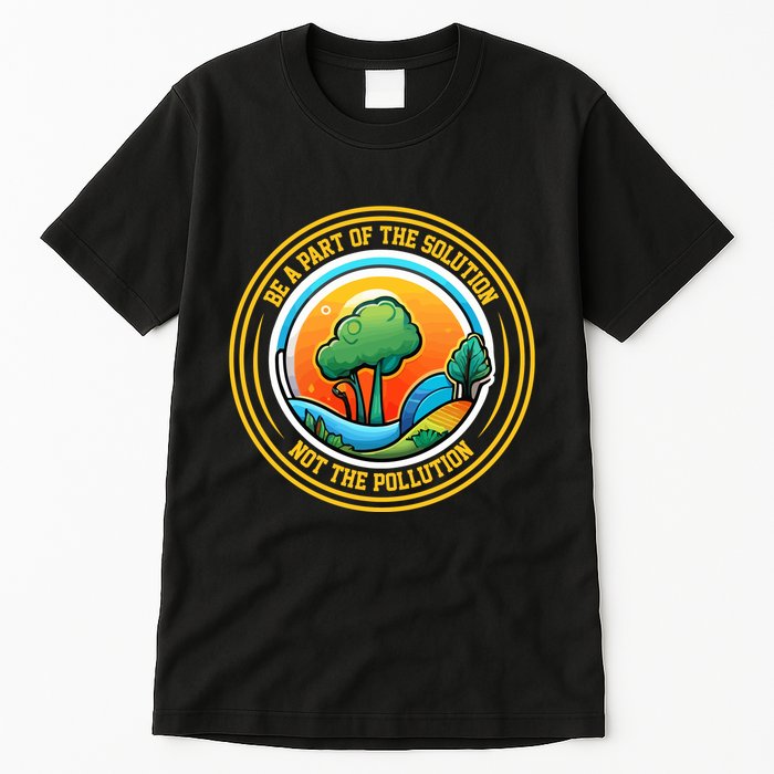 Climate Change Awareness Emblem Tall T-Shirt