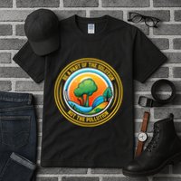 Climate Change Awareness Emblem Tall T-Shirt