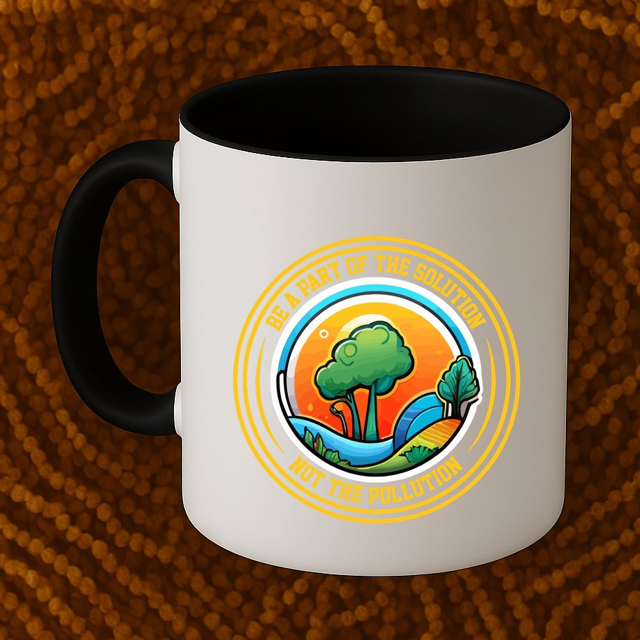 Climate Change Awareness Emblem Mug